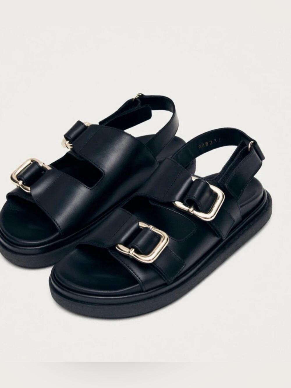 ALOHAS Harper Sandal Chunky Black Gold - 41